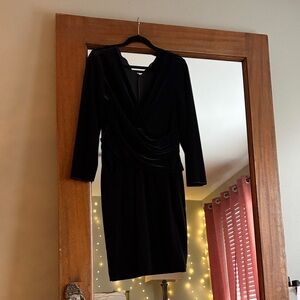 Emporio Armani Black Long Sleeve Dress